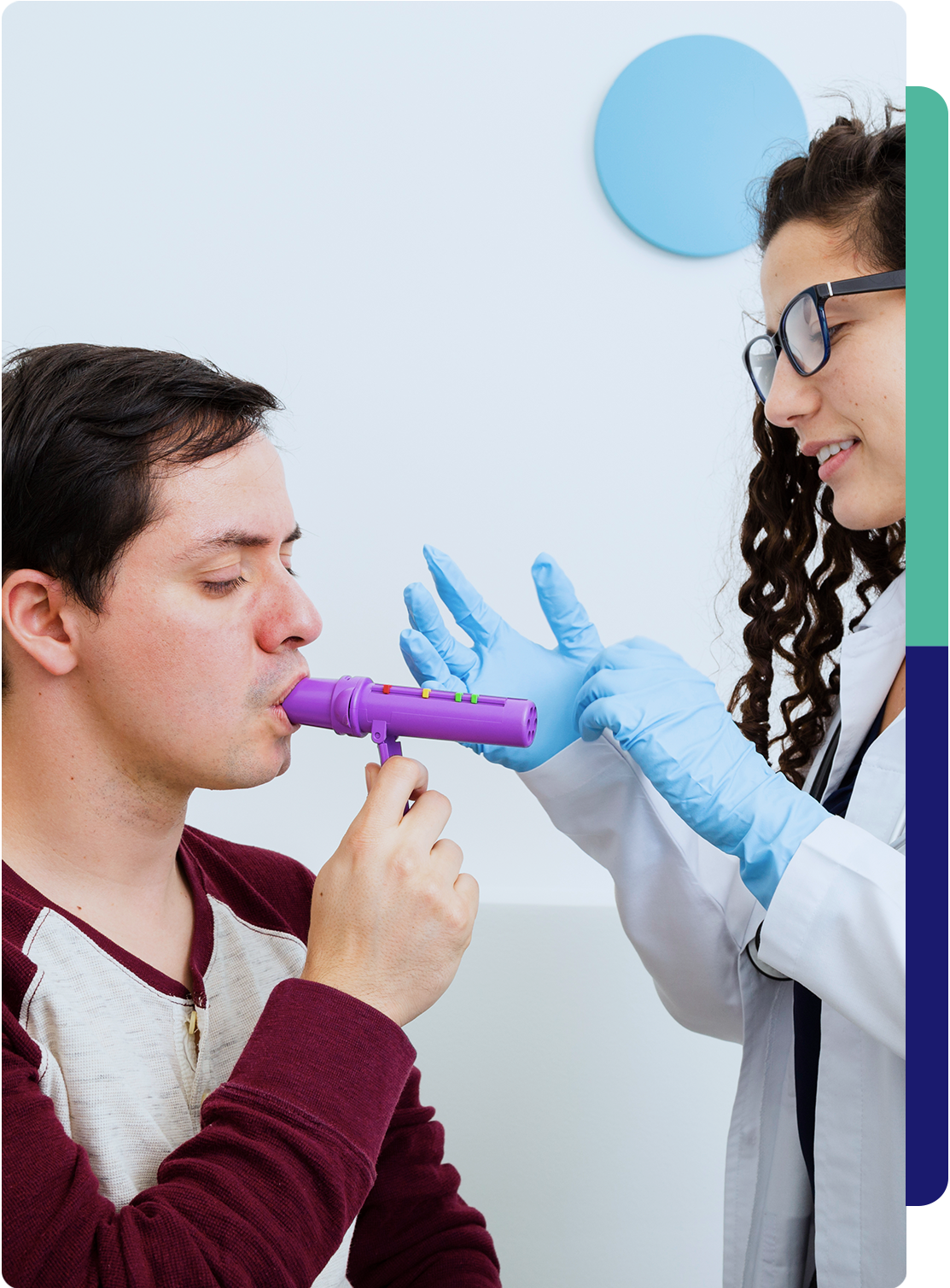 Espirometría en trabajador